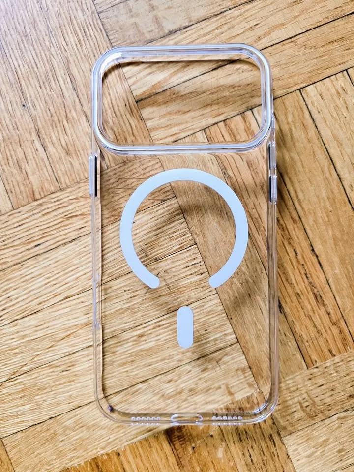 iPhone 17 Pro Max Case Transparent Protective Hard Case - White