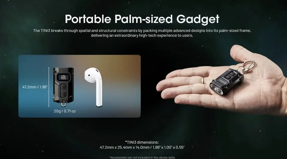 Nitecore TINI 3 Keychain Flashlight image indicator(3)