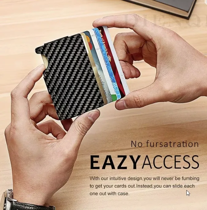 Slim Wallet For Men - Front Pocket RFID Blocking image indicator(4)