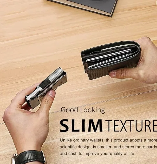 Slim Wallet For Men - Front Pocket RFID Blocking image indicator(5)