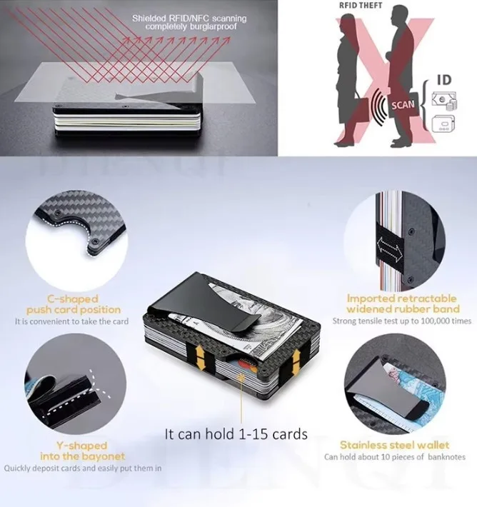 Slim Wallet For Men - Front Pocket RFID Blocking image indicator(6)