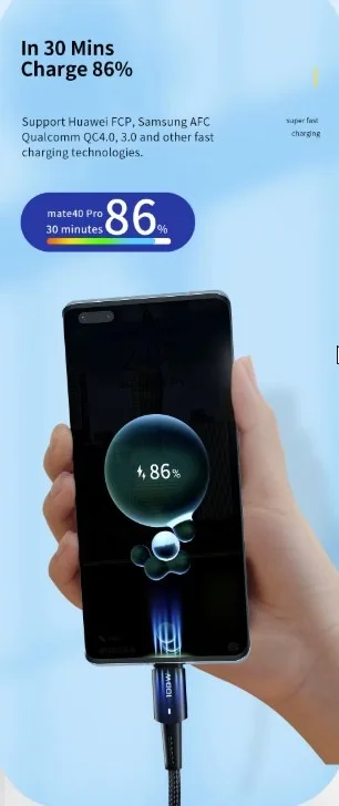 Essager Type C to C 100W Fast Charge Cable image indicator(8)