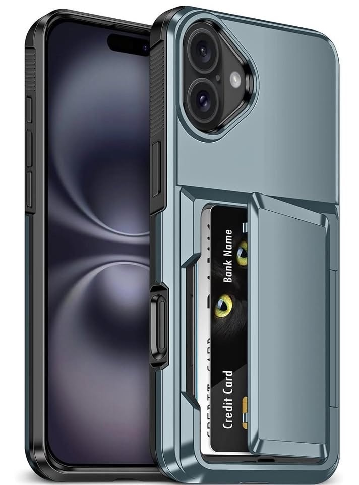 iPhone 16 Case with Card Holder - New