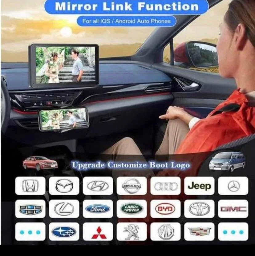 Portable Wireless CarPlay Android Auto Car Stereo image indicator(8)