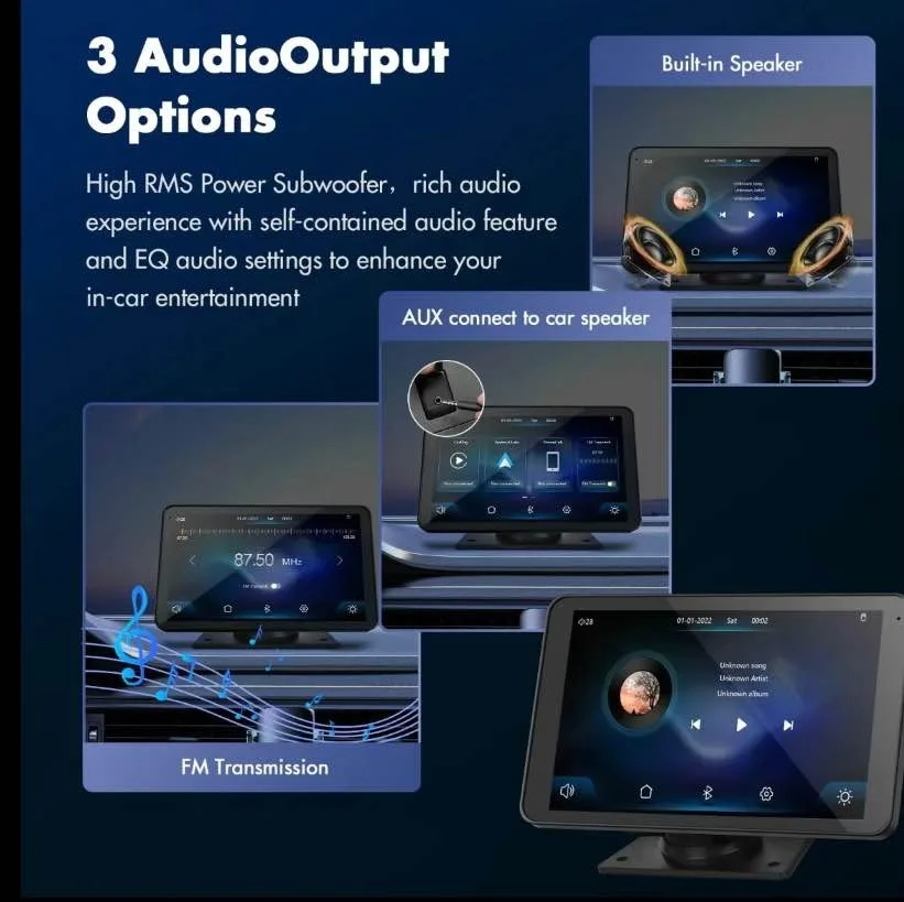 Hieha 2026 Wireless Portable CarPlay Android Auto image indicator(5)