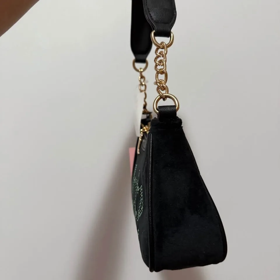 JUICY COUTURE BLACK BLING SHOULDER BAG - NEW WITH TAGS image indicator(3)