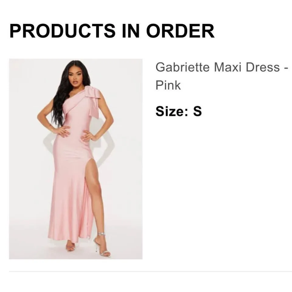 Fashion Nova Pink Gabriette Maxi Dress - Size Small image indicator(3)