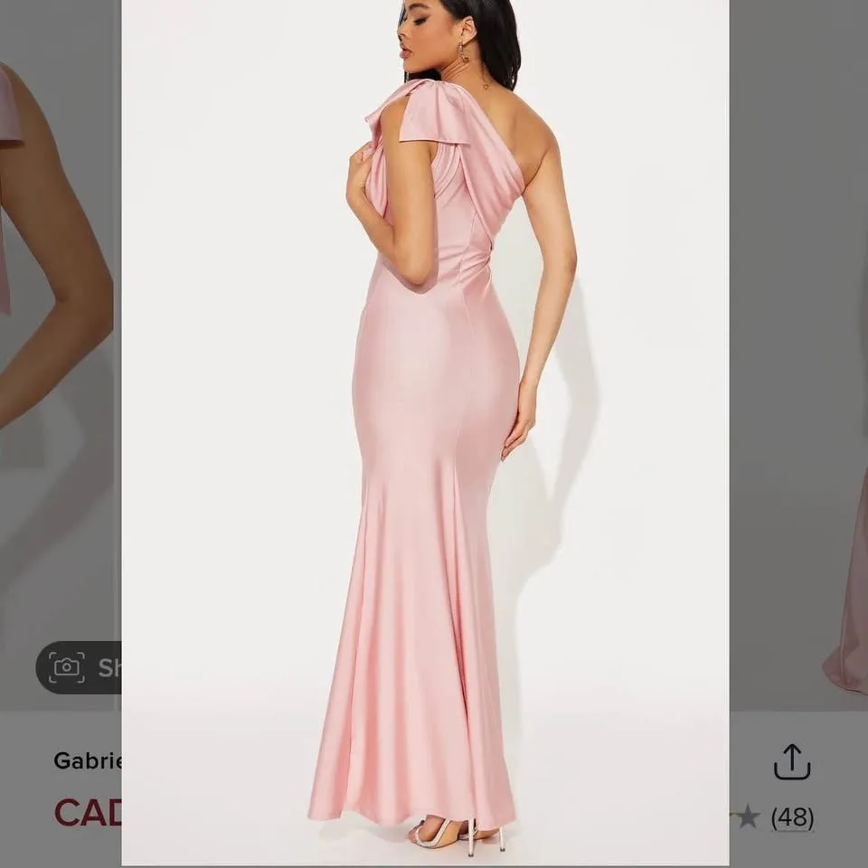 Fashion Nova Pink Gabriette Maxi Dress - Size Small image indicator(4)