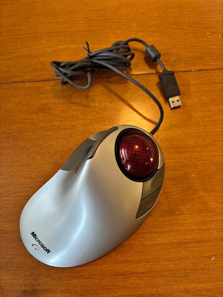 Microsoft Trackball Explorer 1.0 Ergonomic Mouse rare