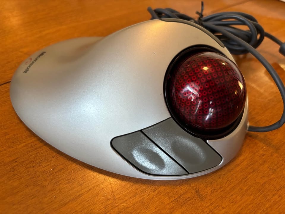 Microsoft Trackball Explorer 1.0 Ergonomic Mouse rare - photo 2