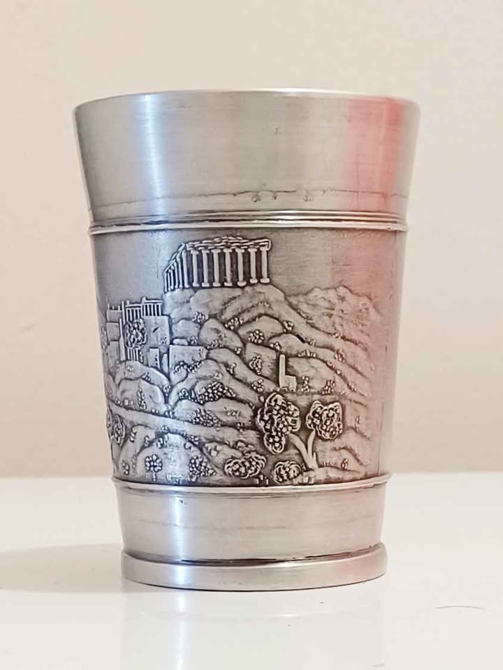 Unique Historical Pewter Wine Goblet - photo 3