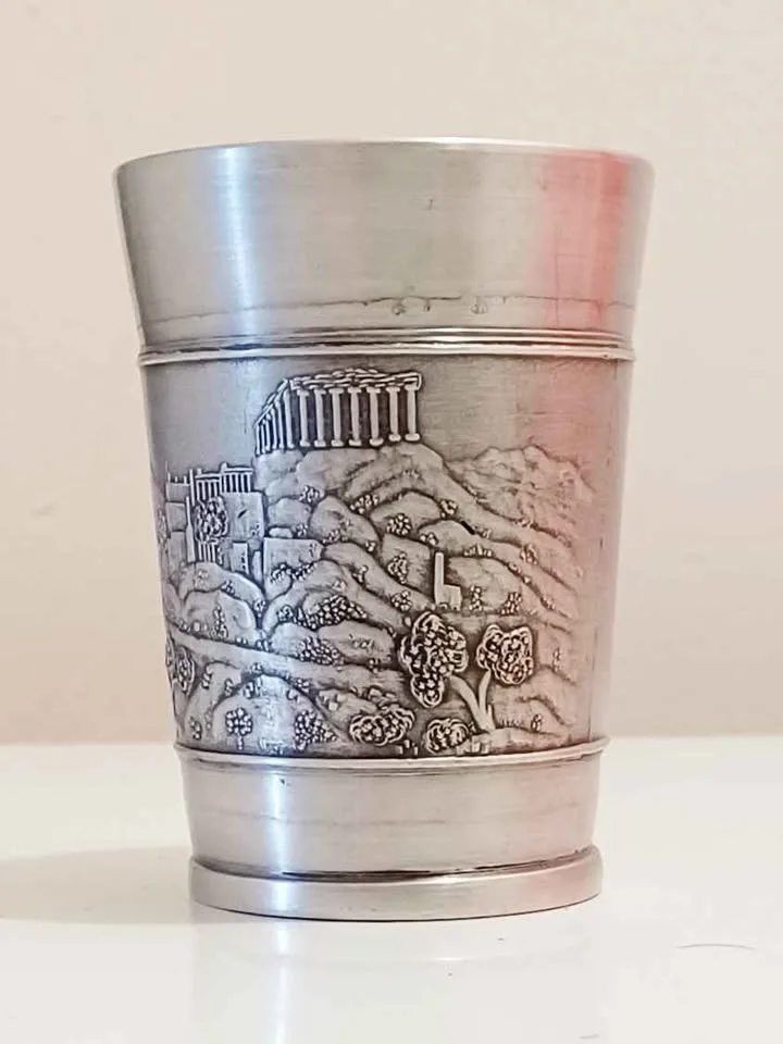 Unique Historical Pewter Wine Goblet image indicator(3)