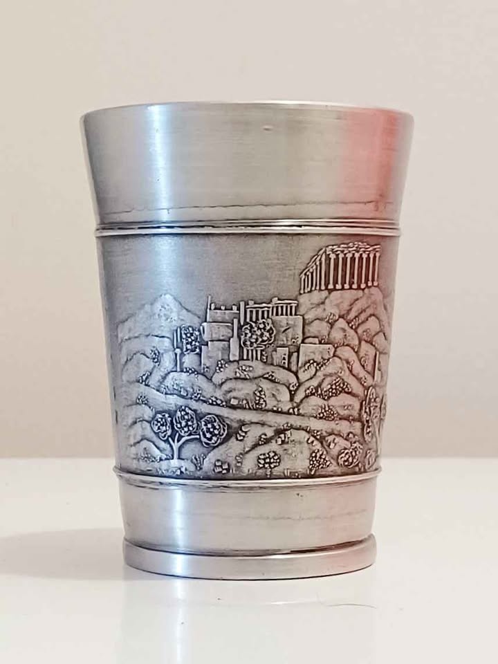 Unique Historical Pewter Wine Goblet - photo 4