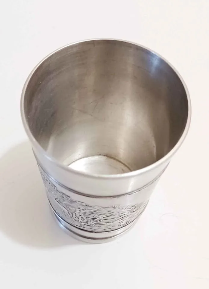 Unique Historical Pewter Wine Goblet image indicator(5)