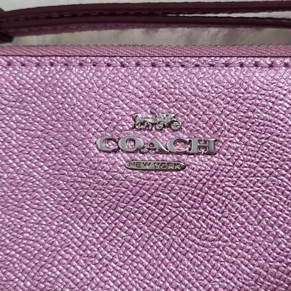 Coach Metallic Pink Wristlet (NWT) image indicator(3)