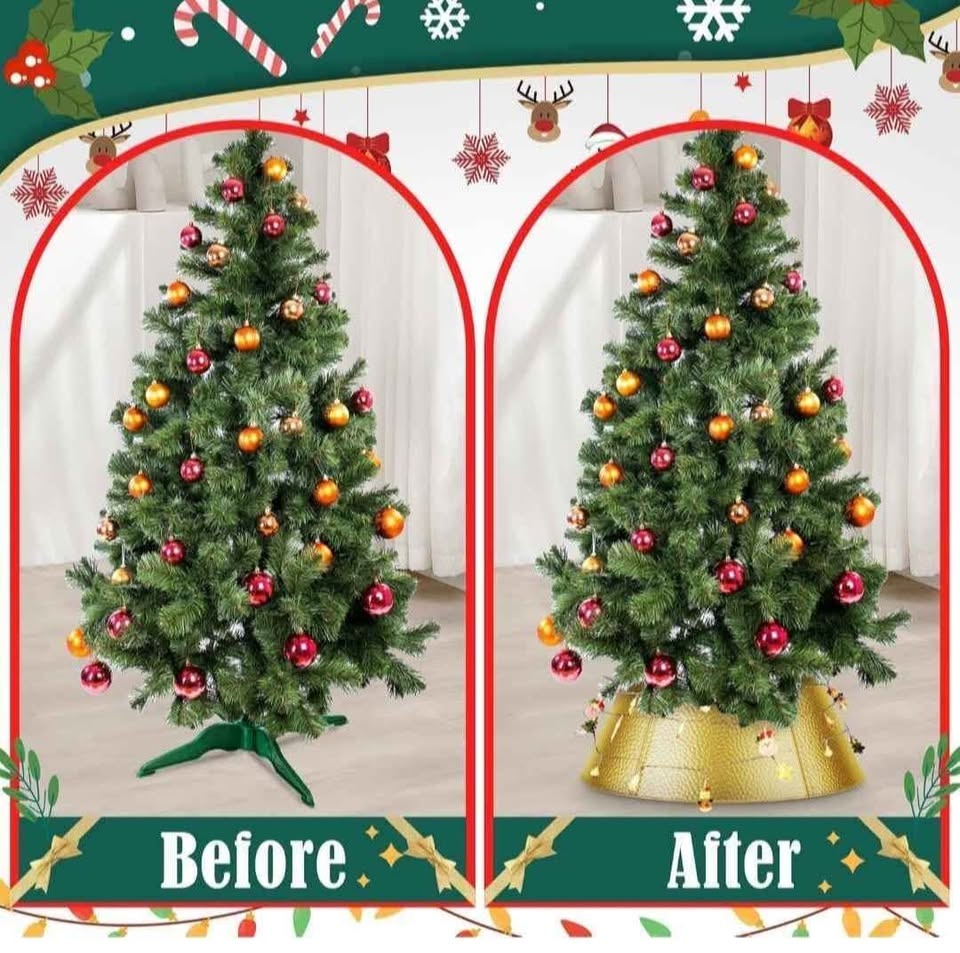 Christmas Tree Metal Collar- Golden color - photo 5