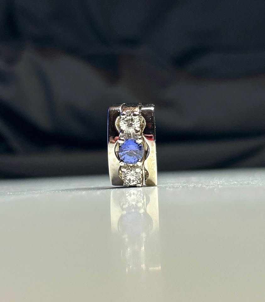 Sapphire & diamond ring - photo 4