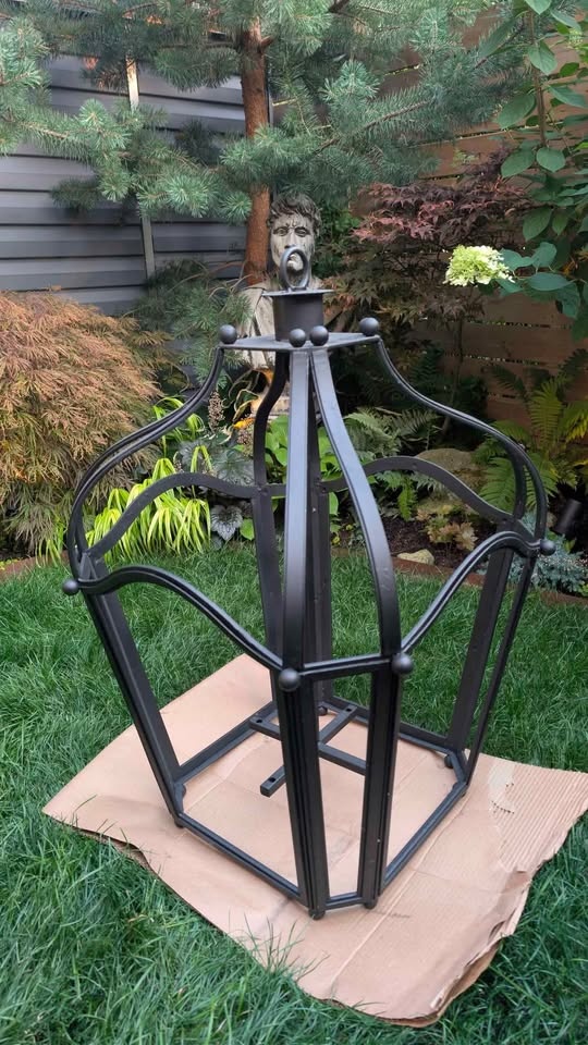 RH RESTORATION HARDWARE Large Iron Hurricane Outdoor Fixture - photo 5