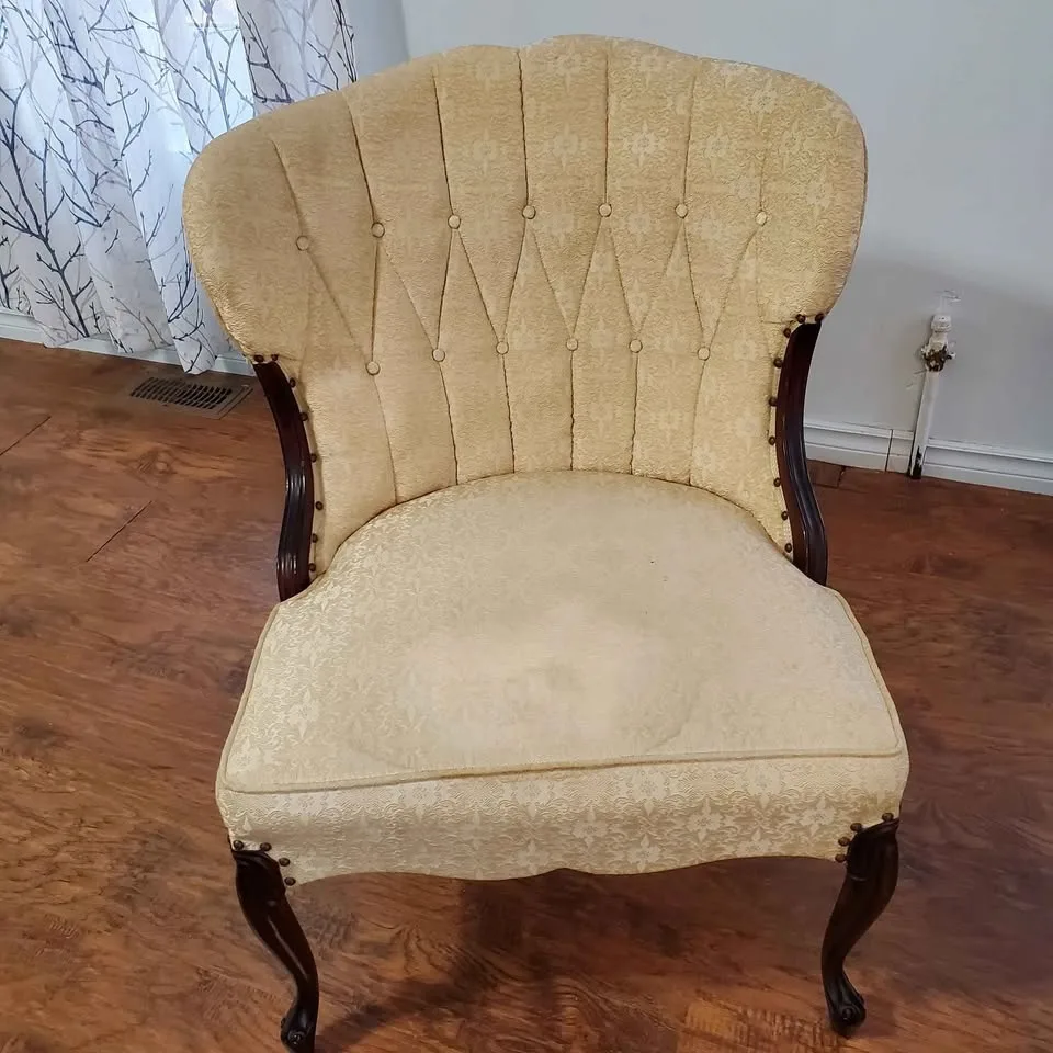 Vintage Upholstered Accent Chairs – Matching Pair image indicator(2)