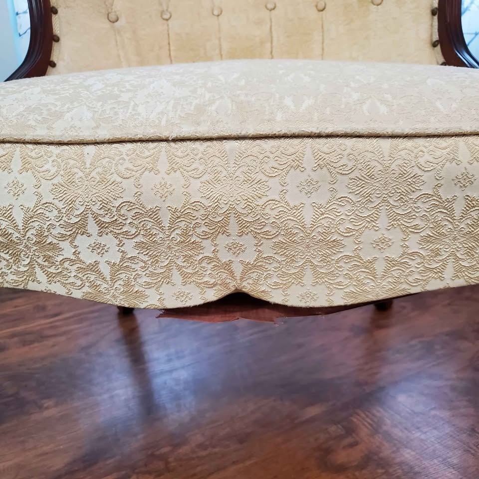Vintage Upholstered Accent Chairs – Matching Pair - photo 5