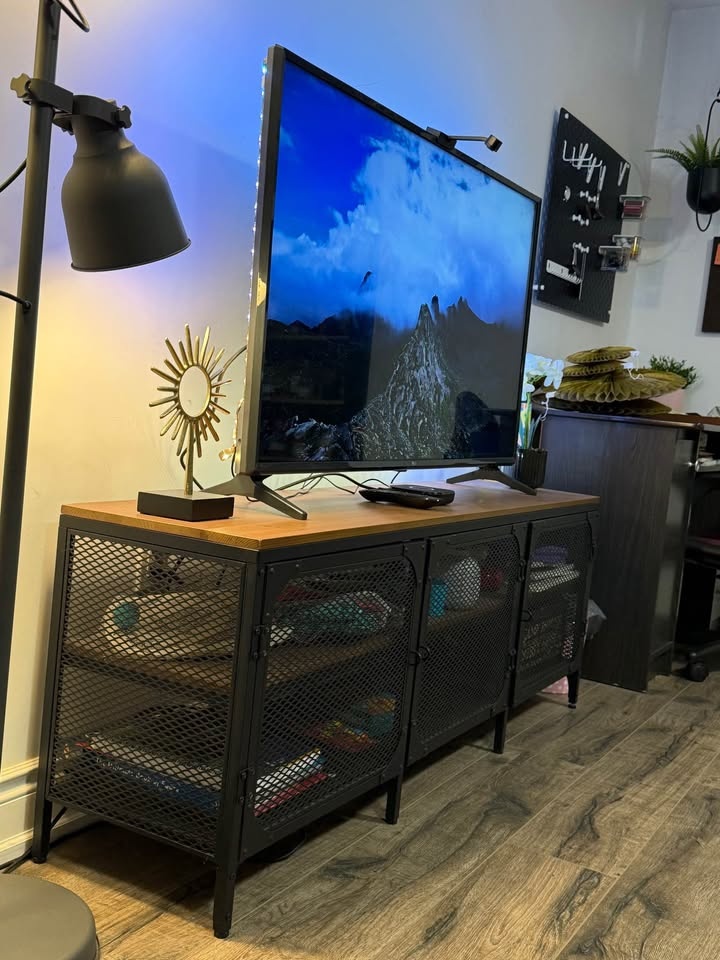 LG smart TV with Ikea industrial cabinet - photo 2