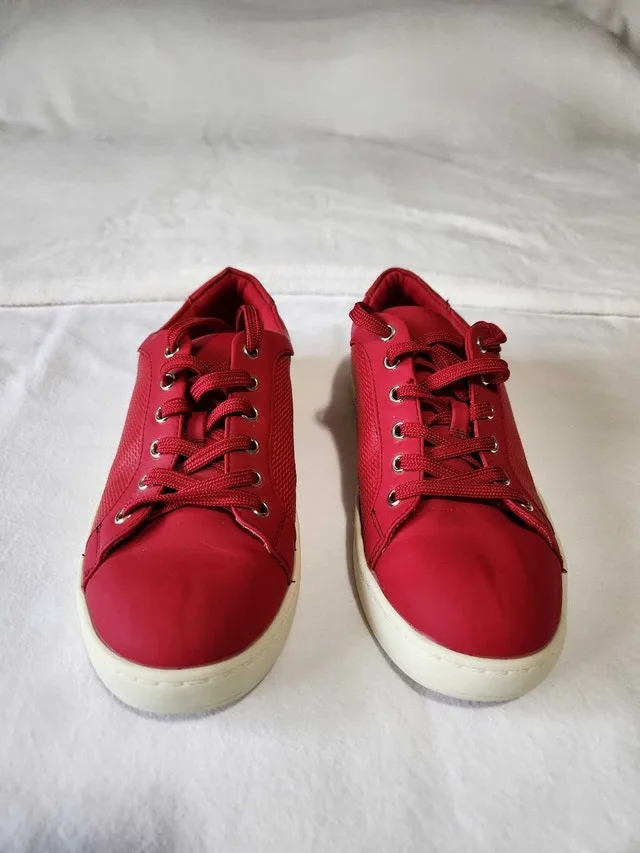 Red women's sneakers
