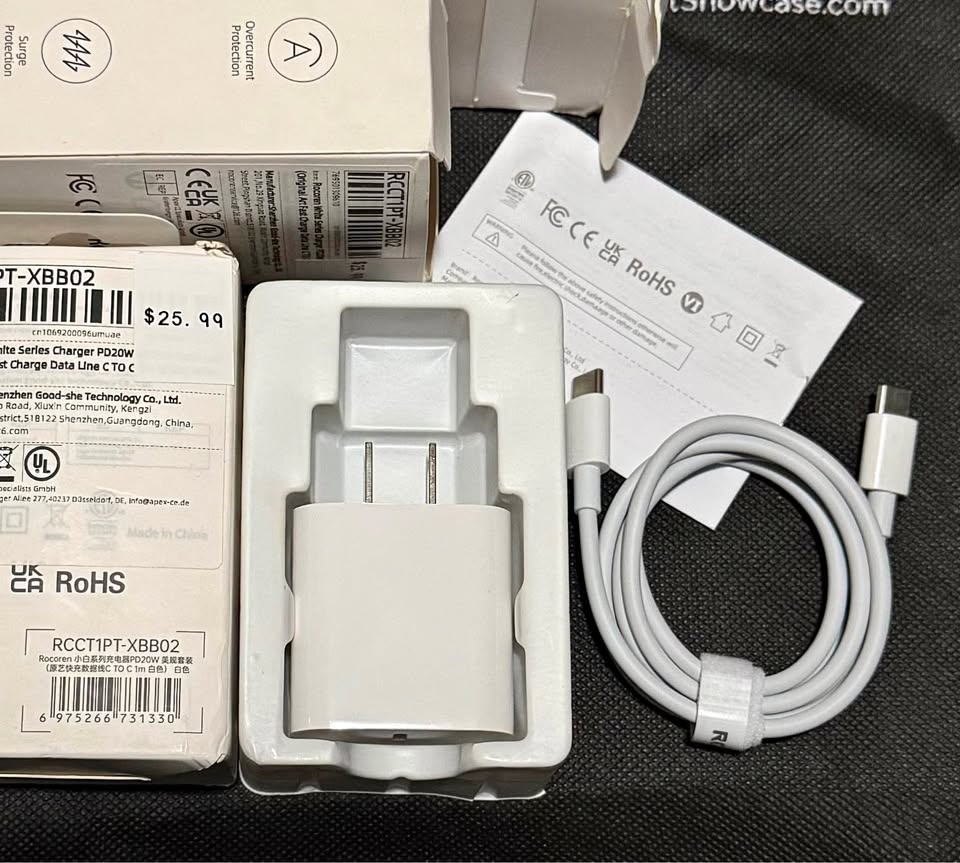 USB-C, fast, charging adaptor and cable set