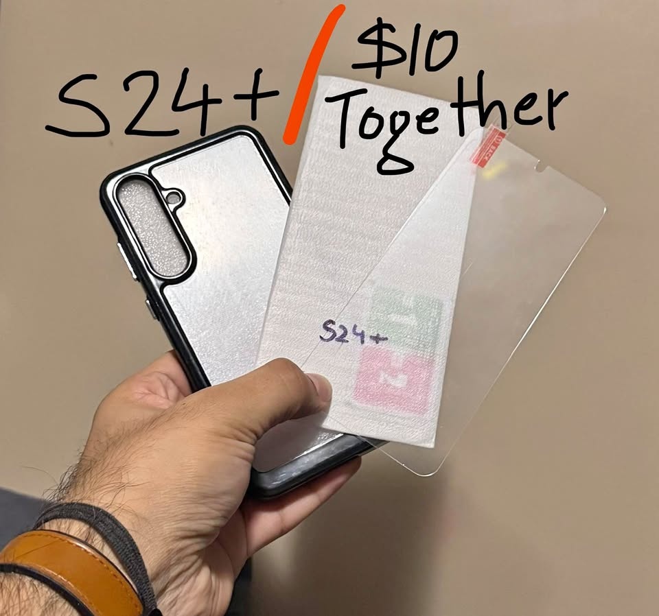 S24+ PLUS SAMSUNG GALAXY Case and Tempered glass screen protecto