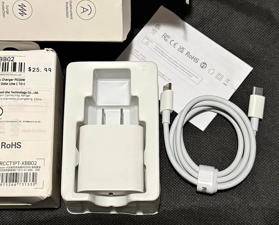 20W Fast Charger Set with Cable NEW for iPhone 15 16 17