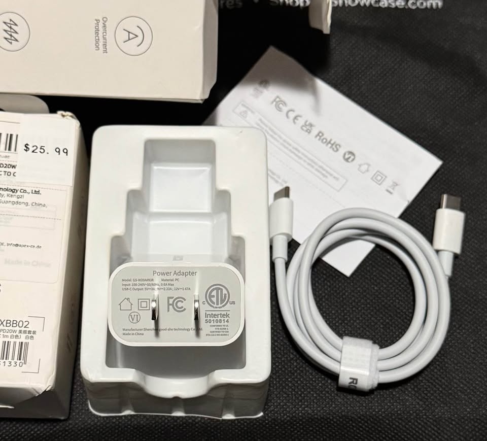 20W Fast Charger Set with Cable NEW for iPhone 15 16 17 - photo 3