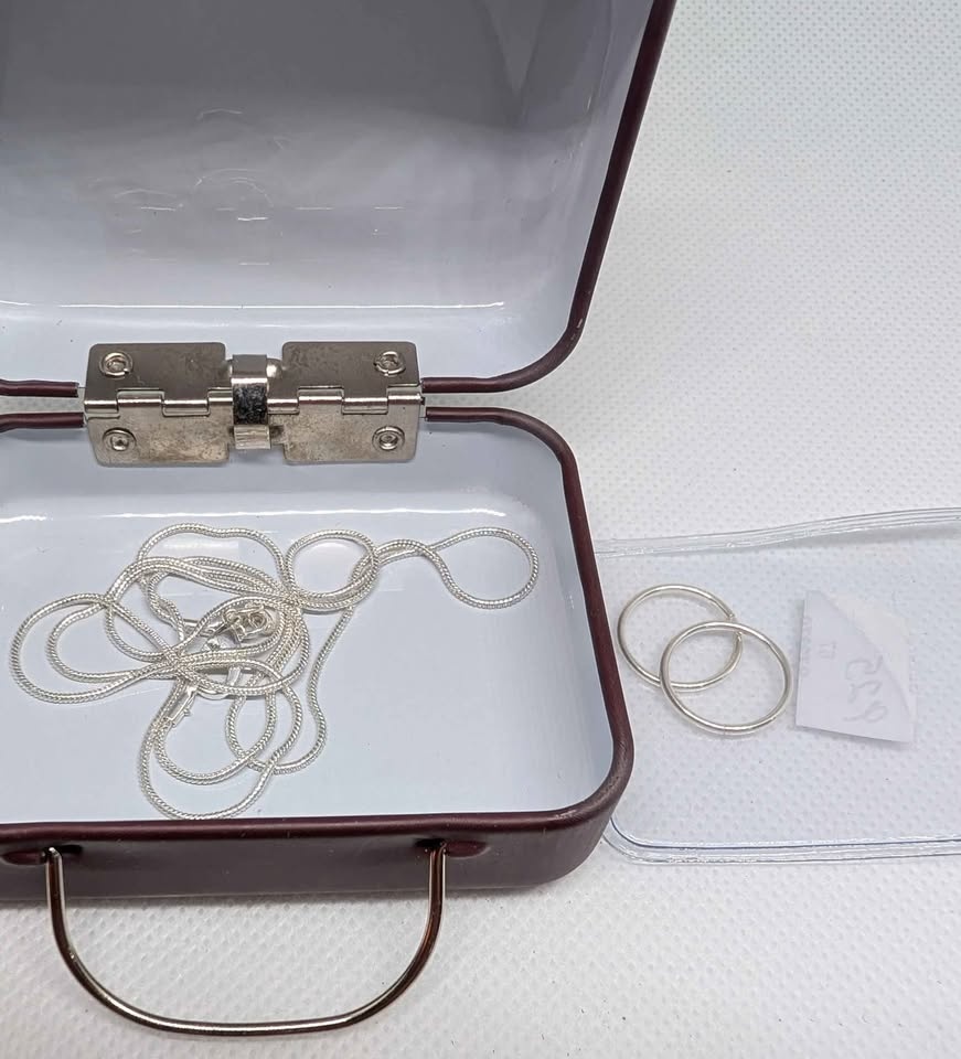 925 Silver chain and hoop earrings - photo 2