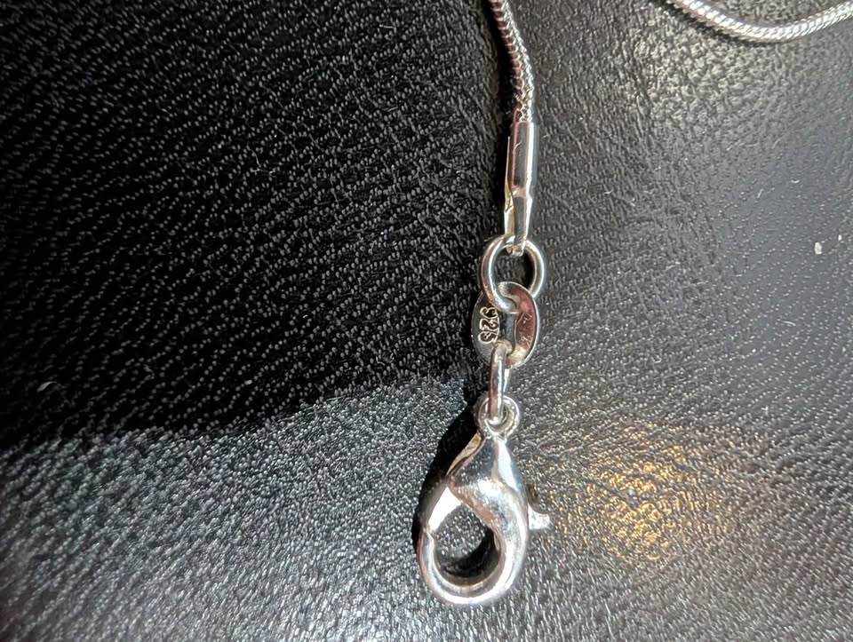 925 Silver chain and hoop earrings - photo 4