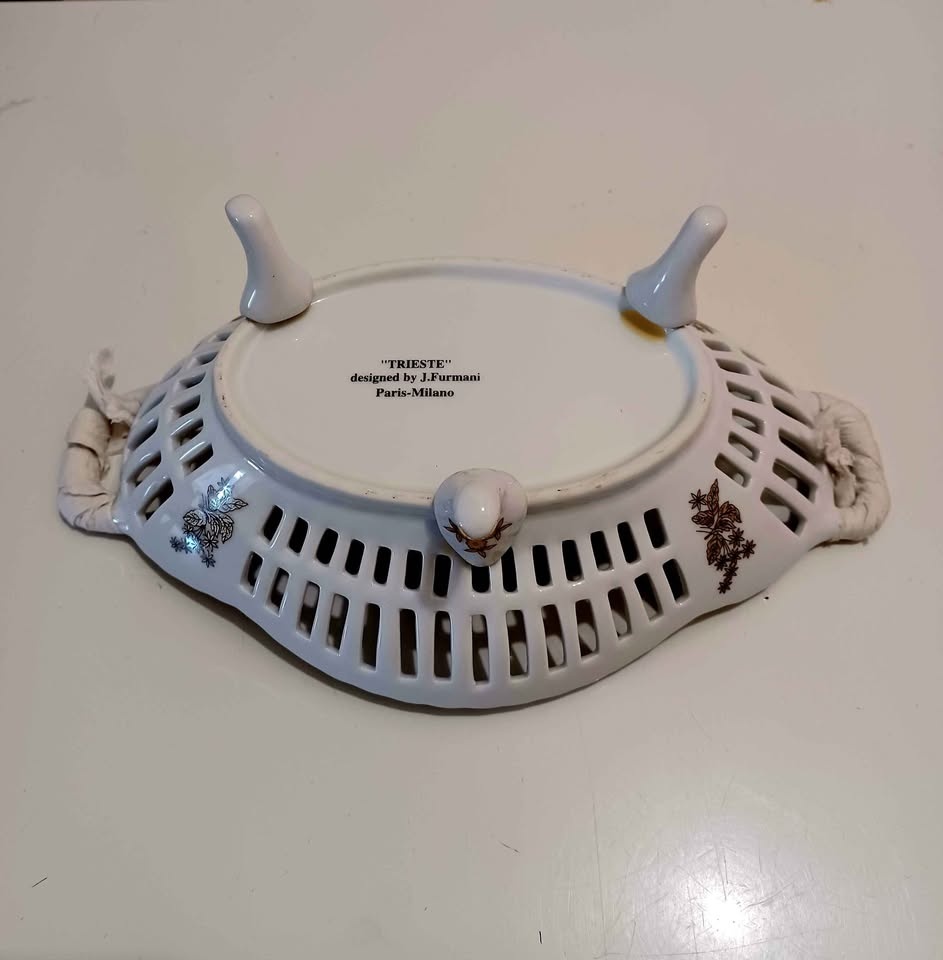 Vtg. New Porcelain Trieste Candy Bowl - photo 3