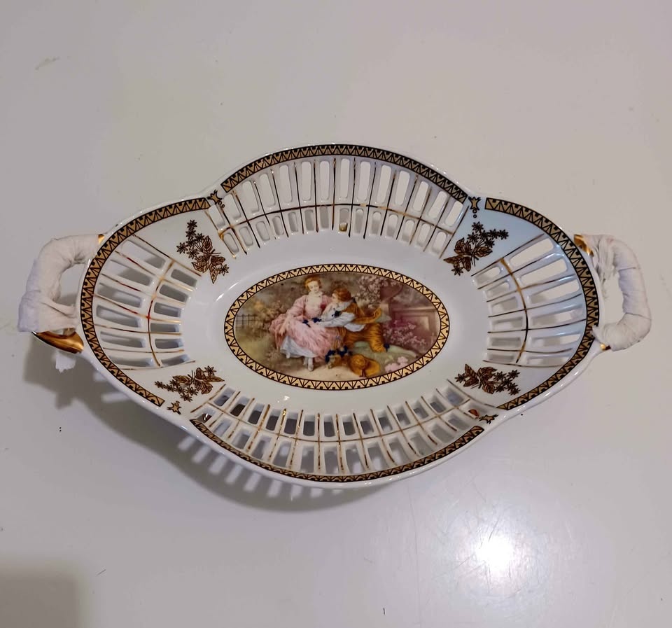 Vtg. New Porcelain Trieste Candy Bowl - photo 5