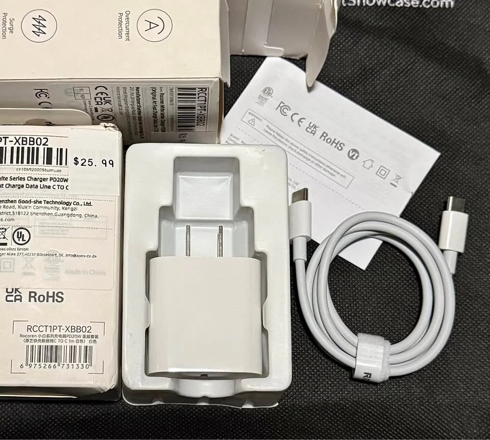 USB-C, fast, charging adaptor and cable set