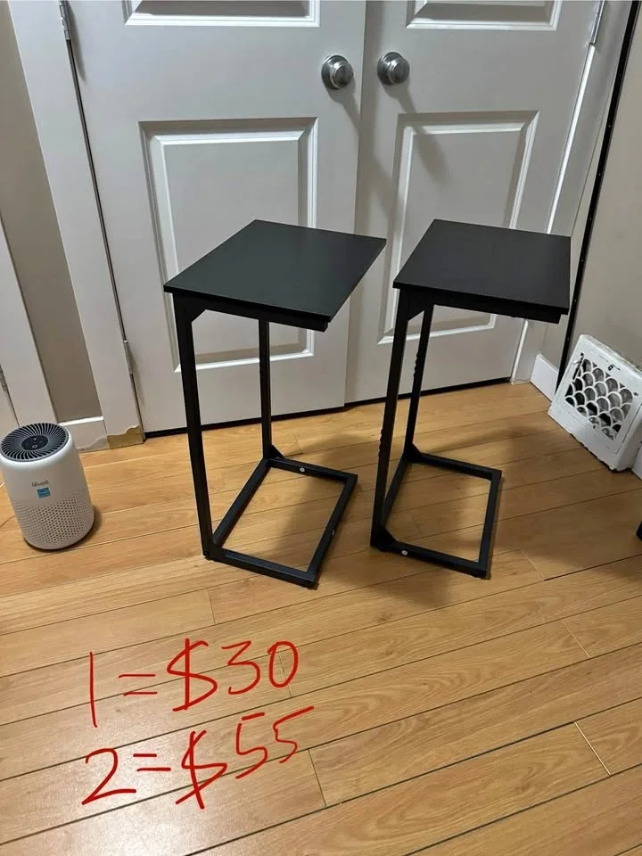 Side table $30 each or 2 for $55