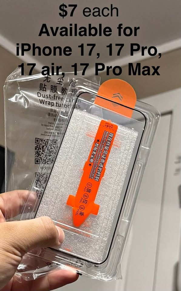 iPhone 17 series Tempered glass screen protector/guard *NEW*