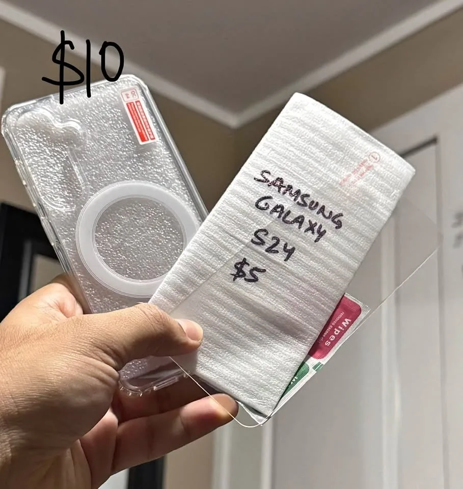 S24 Samsung galaxy case and Tempered glass screen protector *NEW