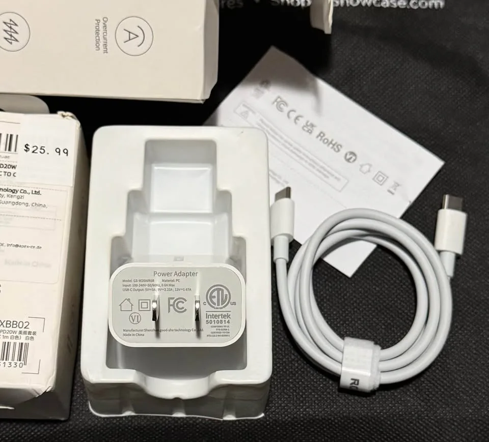 20W Fast Charger Set with Cable NEW for iPhone 15 16 17 image indicator(3)