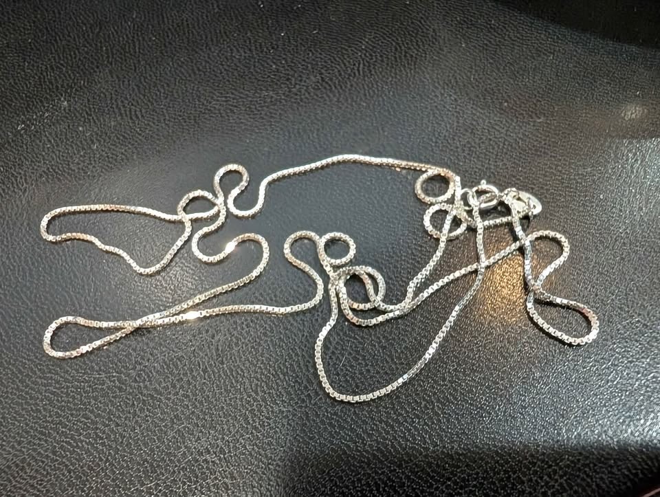 Sterling Silver Italian chain with earrings in mid century flora - photo 3