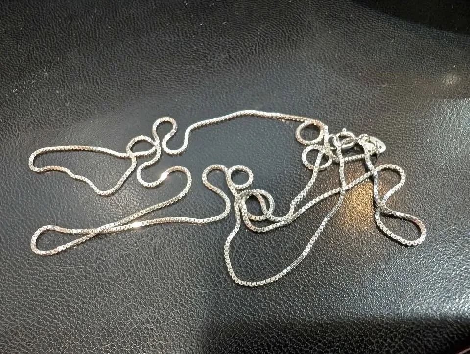 Sterling Silver Italian chain with earrings in mid century flora image indicator(3)