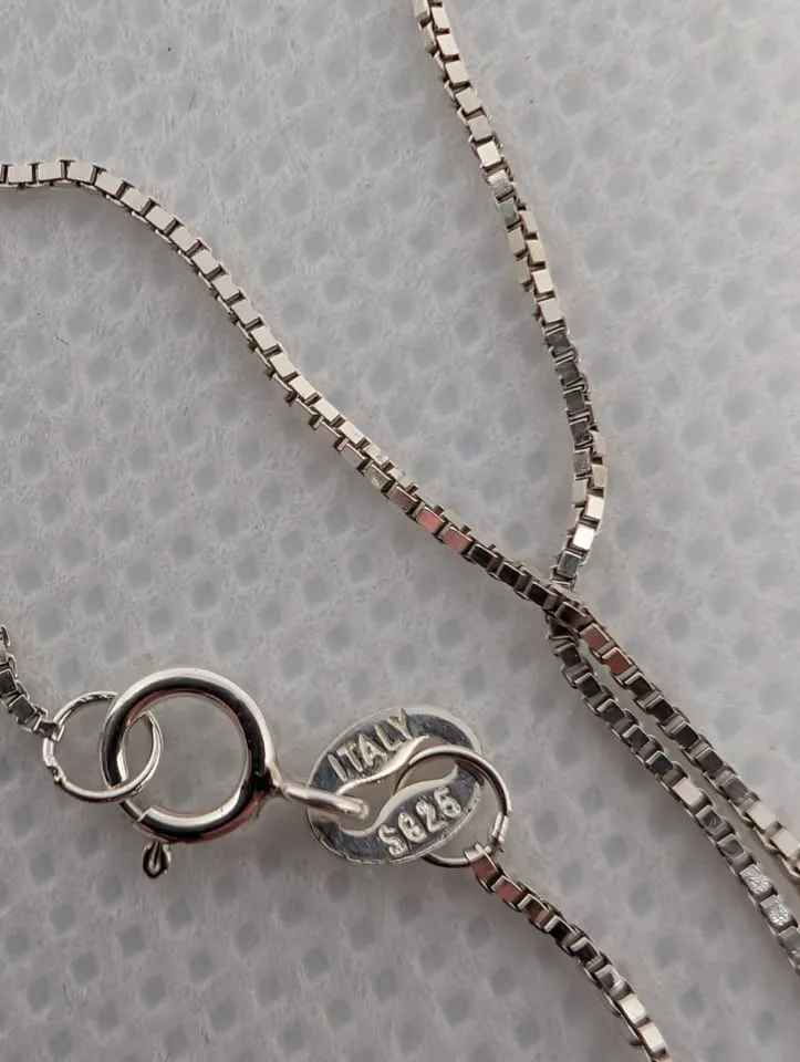 Sterling Silver Italian chain with earrings in mid century flora image indicator(5)