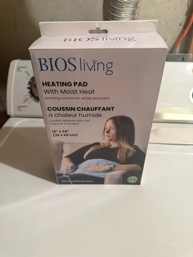 heating pad for sore muscles.