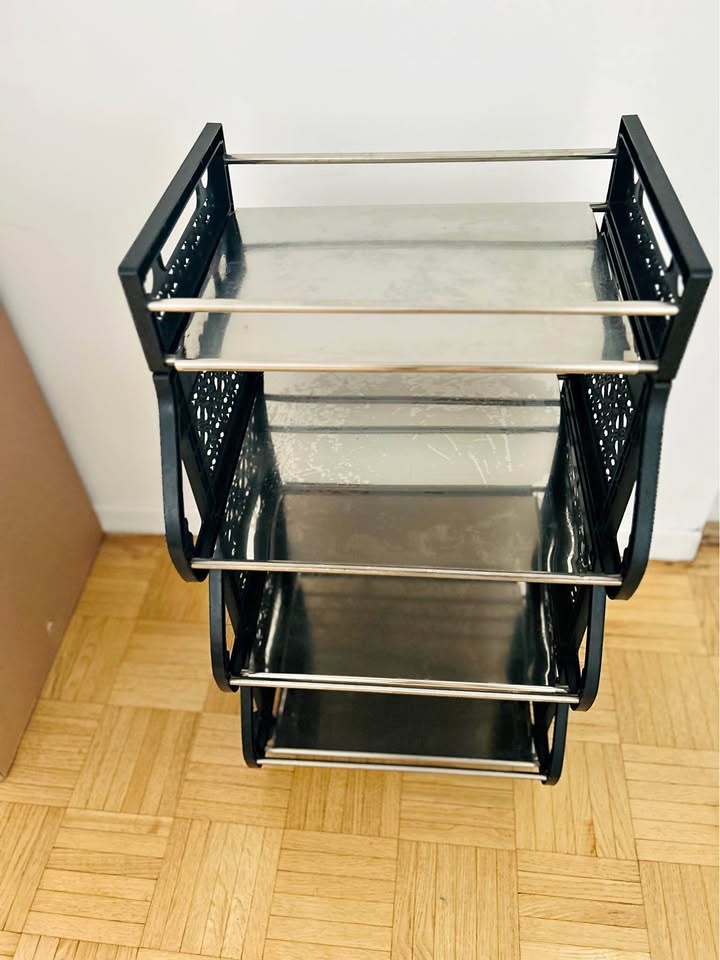 Storage cart 4-tier rolling stackable