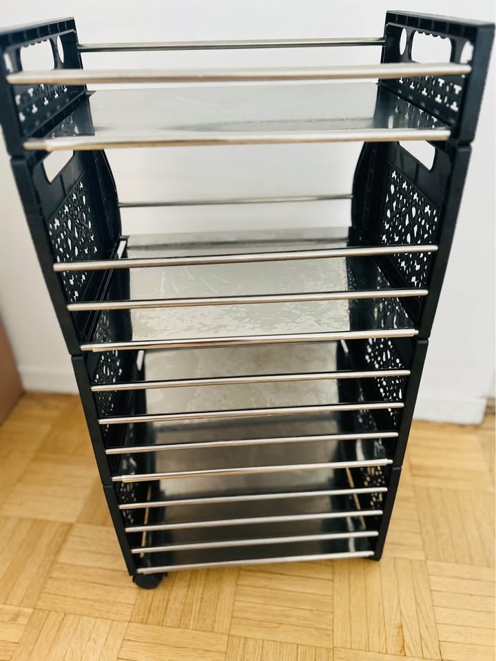 Storage cart 4-tier rolling stackable - photo 4