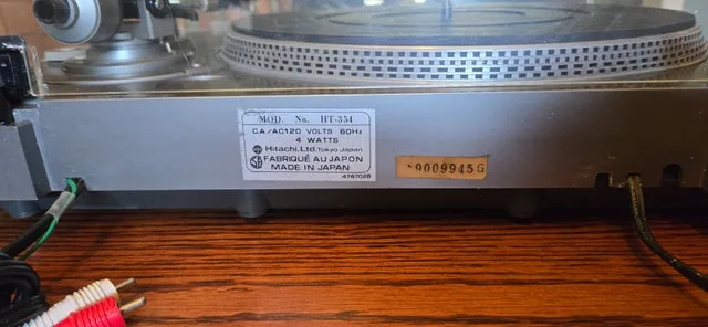 Hitachi HT-354 Turntable Record Player image indicator(5)
