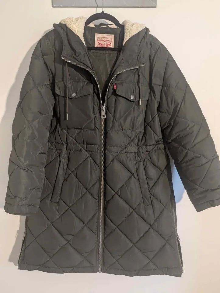 Women's Winter Jacket Size - Medium Fleece Lined Hood image indicator(3)