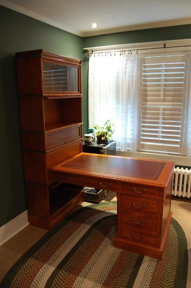 Rare Globe-Wernicke Dual-Sided Desk & Bookcase combination