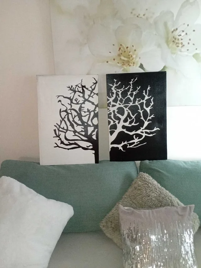 Black and white tree pictures