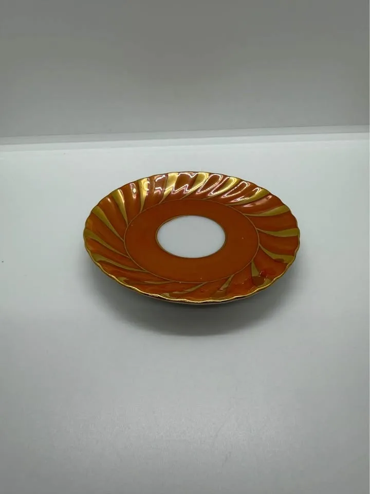 Small Porcelain Japan lusterware Teacup and Saucer set image indicator(3)